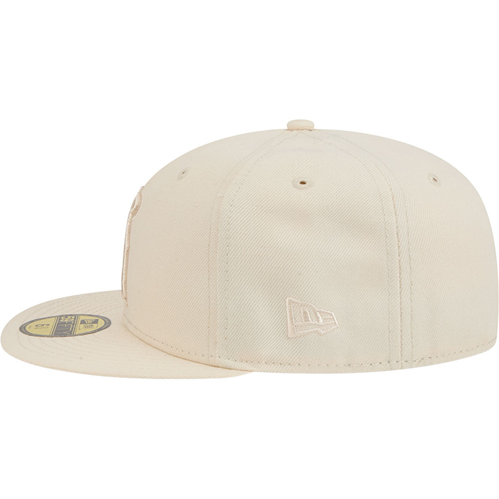 MLB Los Angeles Angels New Era Vanilla 59FIFTY Fitted Hat - Cream