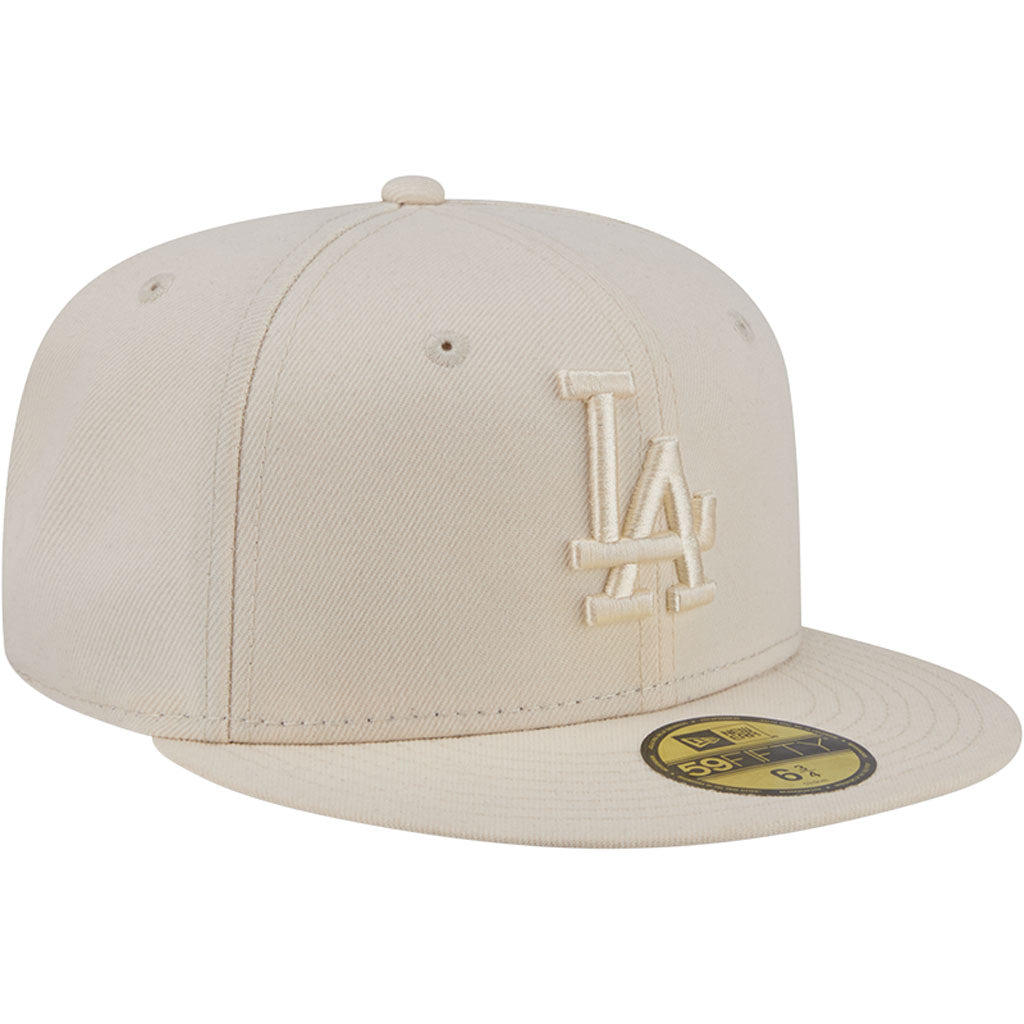 MLB Los Angeles Dodgers New Era Vanilla 59FIFTY Fitted Hat - Cream