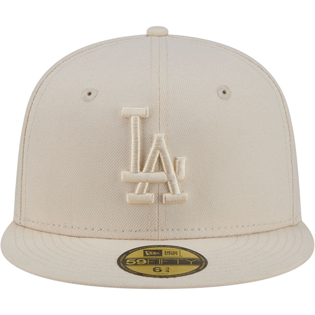 MLB Los Angeles Dodgers New Era Vanilla 59FIFTY Fitted Hat - Cream