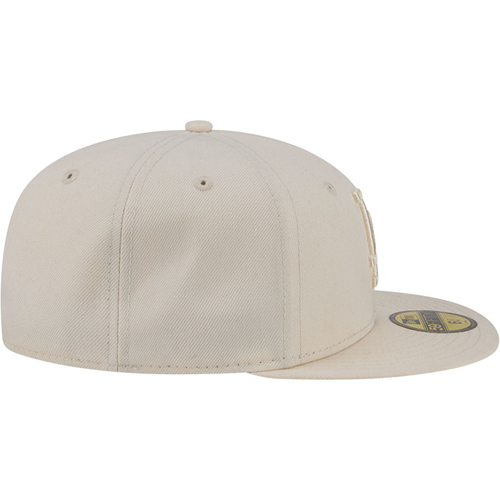 MLB Los Angeles Dodgers New Era Vanilla 59FIFTY Fitted Hat - Cream