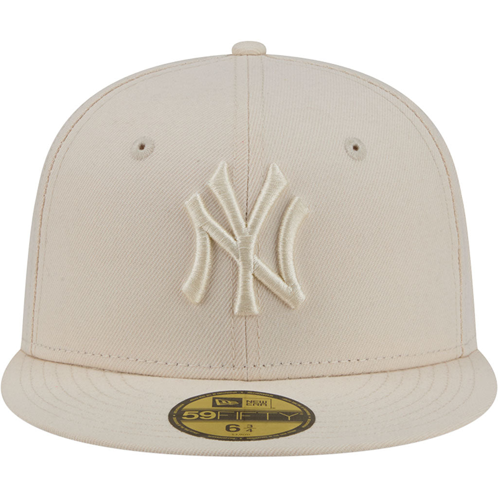 MLB New York Yankees New Era Vanilla 59FIFTY Fitted Hat - Cream