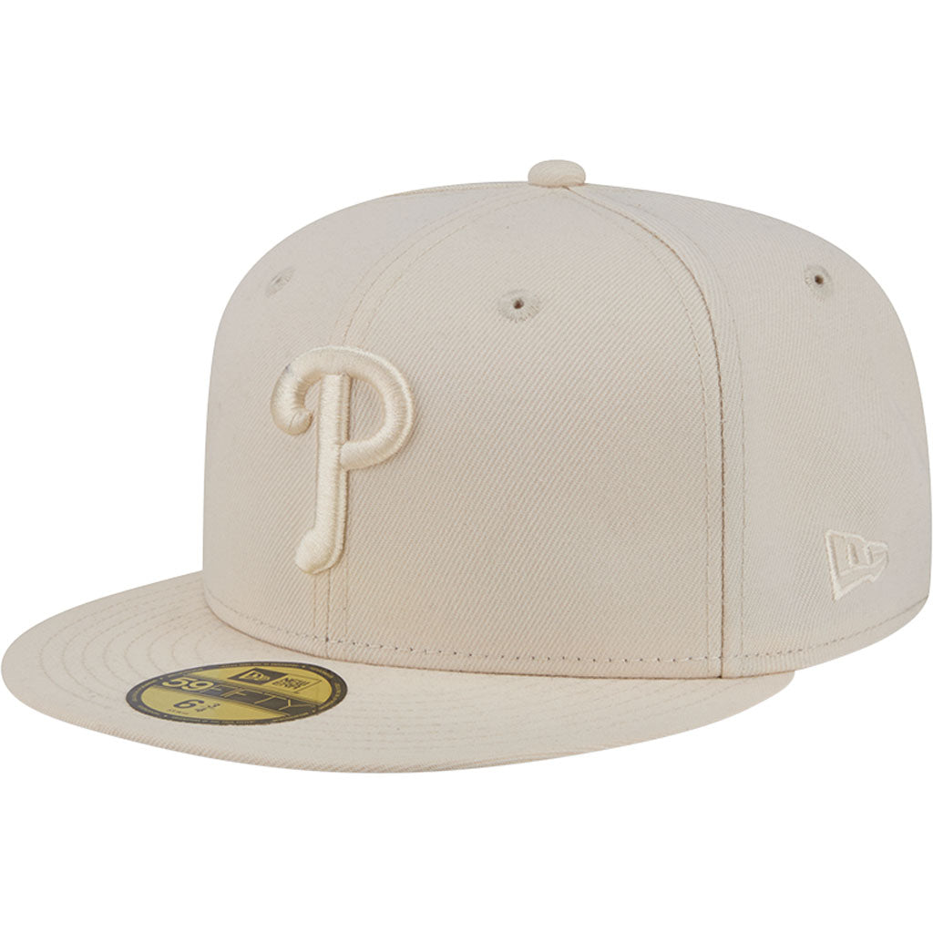MLB Philadelphia Phillies New Era Vanilla 59FIFTY Fitted Hat - Cream