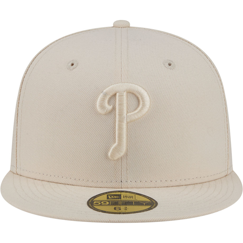 MLB Philadelphia Phillies New Era Vanilla 59FIFTY Fitted Hat - Cream