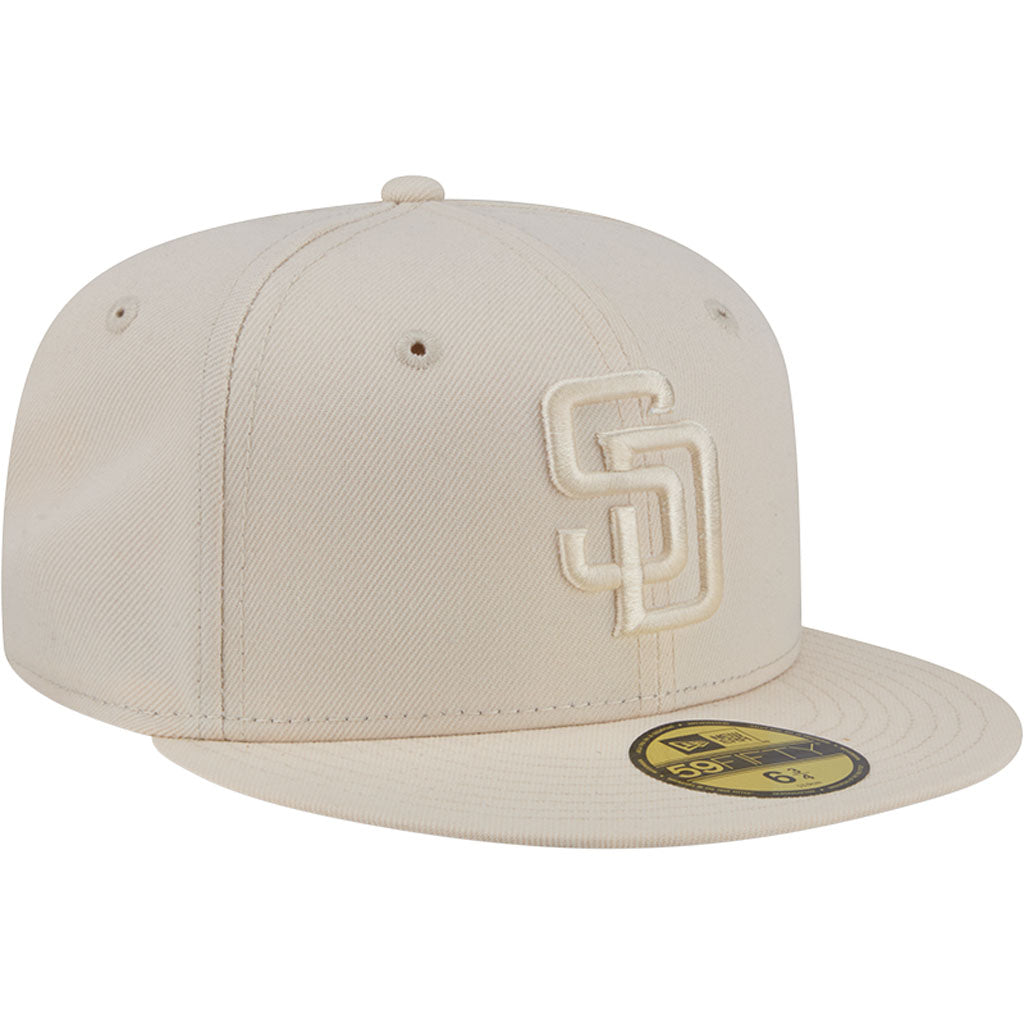MLB San Diego Padres New Era Vanilla 59FIFTY Fitted Hat - Cream