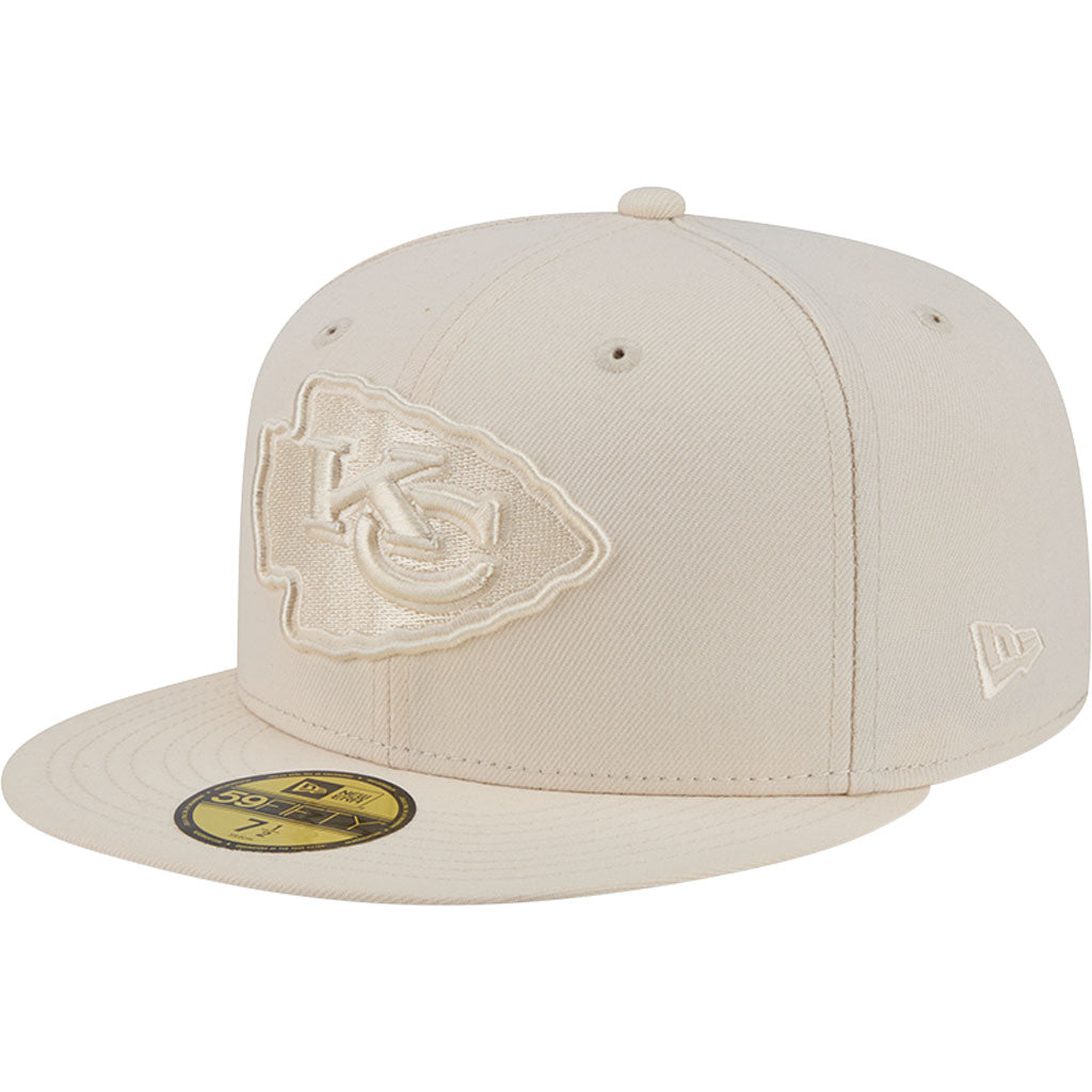 NFL Kansas City Chiefs New Era Vanilla 59FIFTY Fitted Hat - Cream