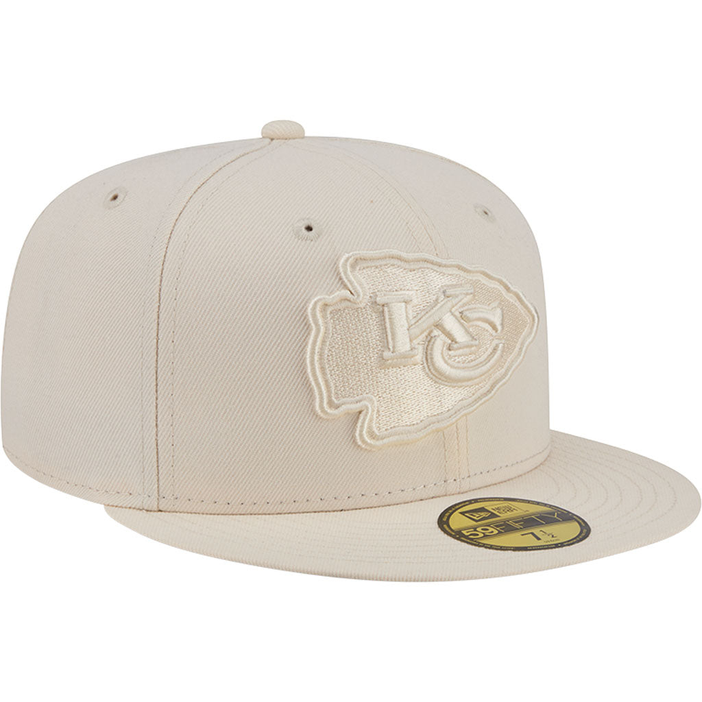 NFL Kansas City Chiefs New Era Vanilla 59FIFTY Fitted Hat - Cream