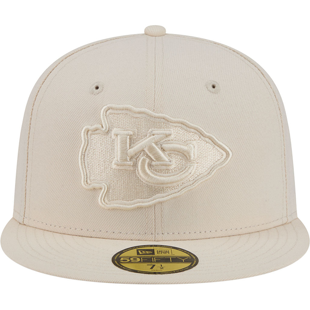 NFL Kansas City Chiefs New Era Vanilla 59FIFTY Fitted Hat - Cream