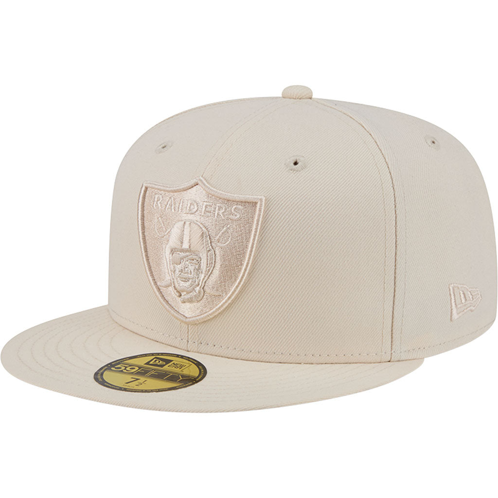 NFL Las Vegas Raiders New Era Vanilla 59FIFTY Fitted Hat - Cream