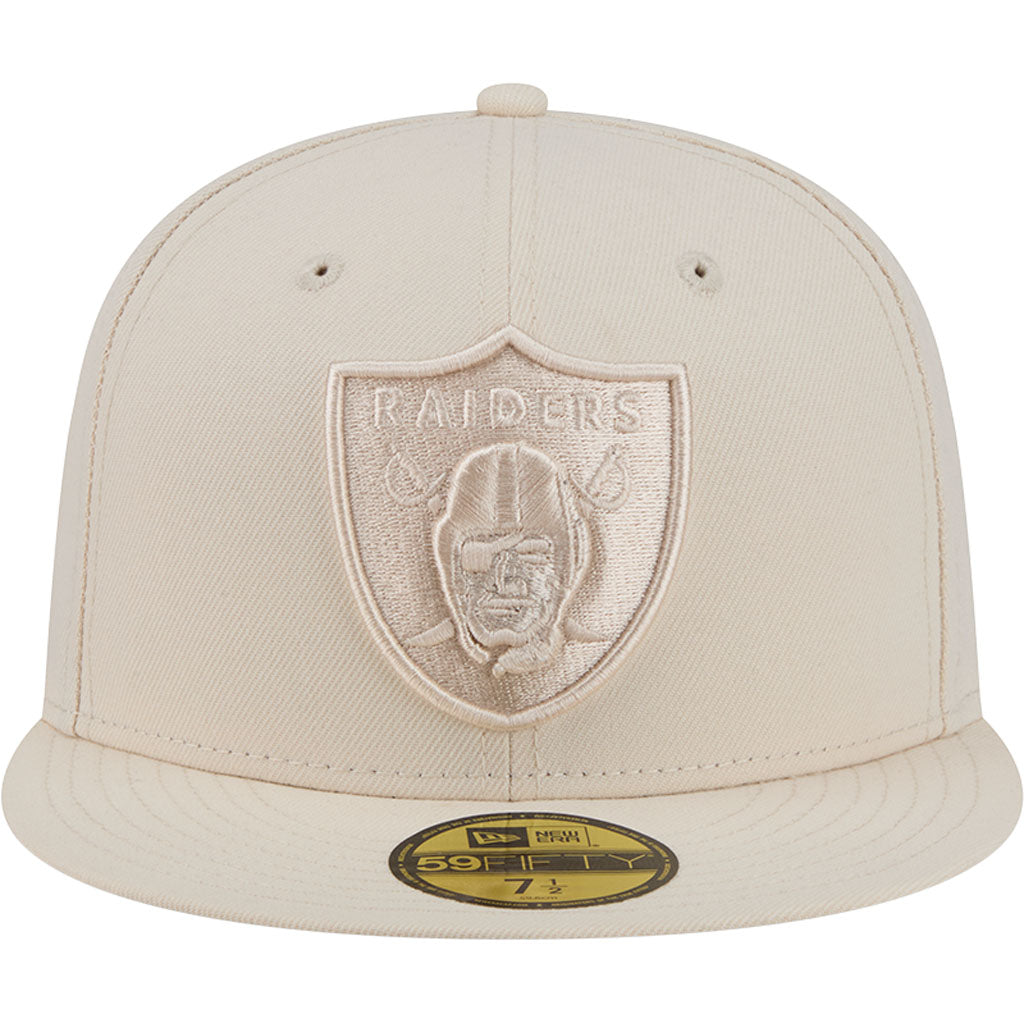 NFL Las Vegas Raiders New Era Vanilla 59FIFTY Fitted Hat - Cream