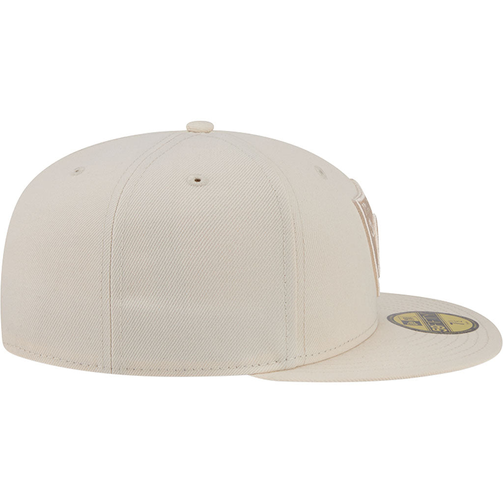 NFL Las Vegas Raiders New Era Vanilla 59FIFTY Fitted Hat - Cream