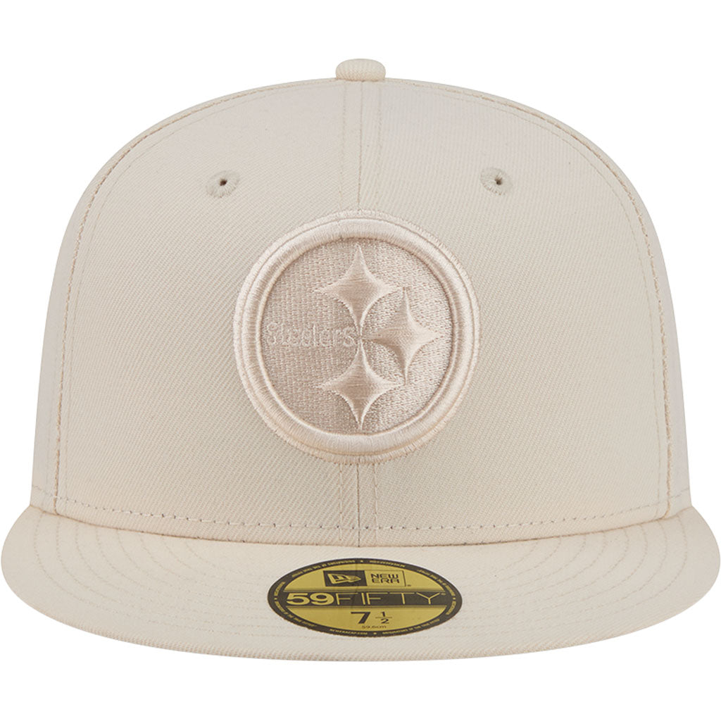 NFL Pittsburgh Steelers New Era Vanilla 59FIFTY Fitted Hat - Cream