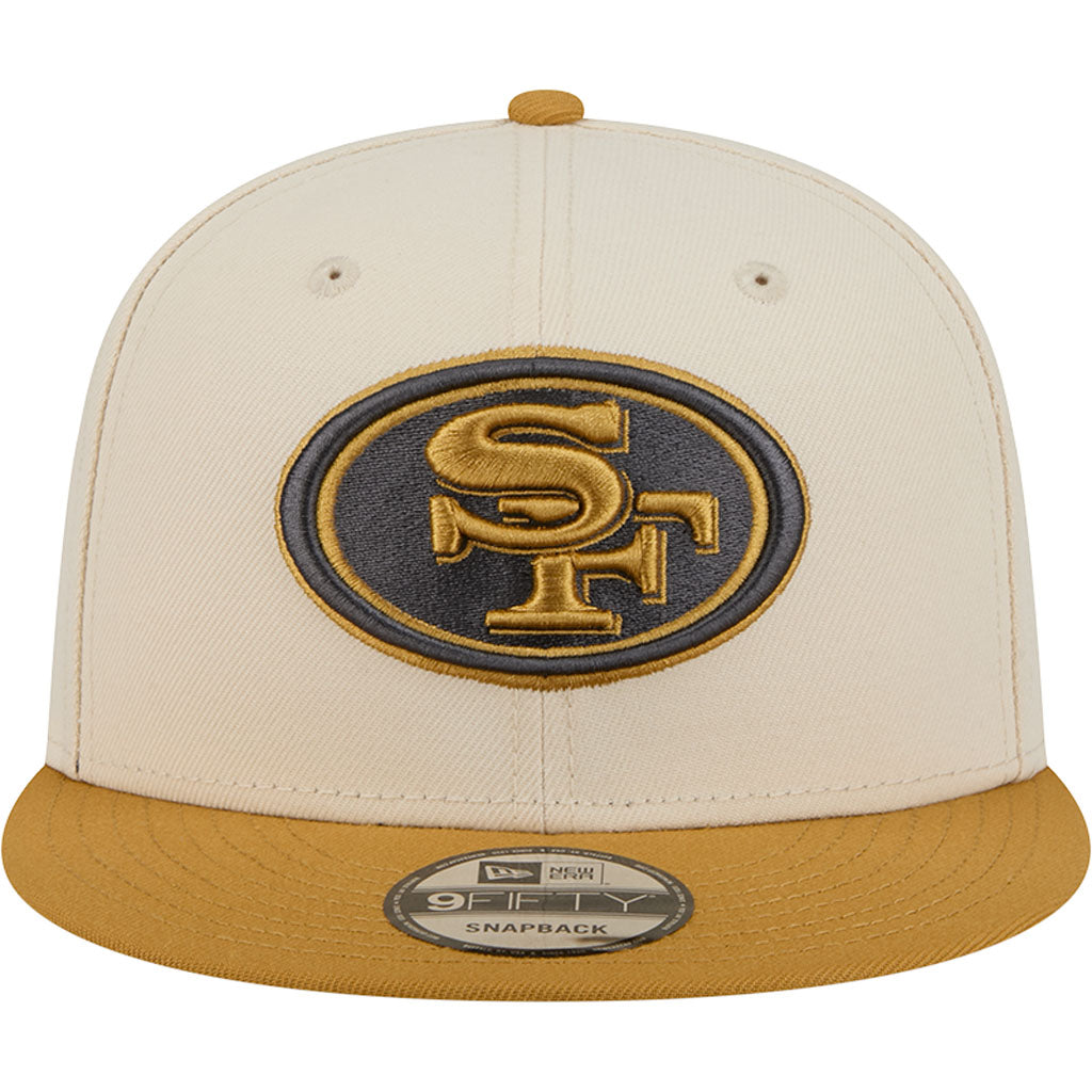 NFL San Francisco 49ers New Era Two-Tone Dusted 9FIFTY Snapback Hat - Light cream