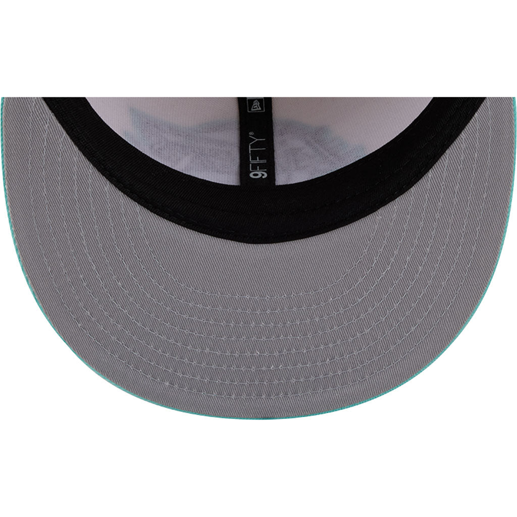 NBA Los Angeles Lakers New Era Two-Tone Aqua 9FIFTY Snapback Hat - Light cream