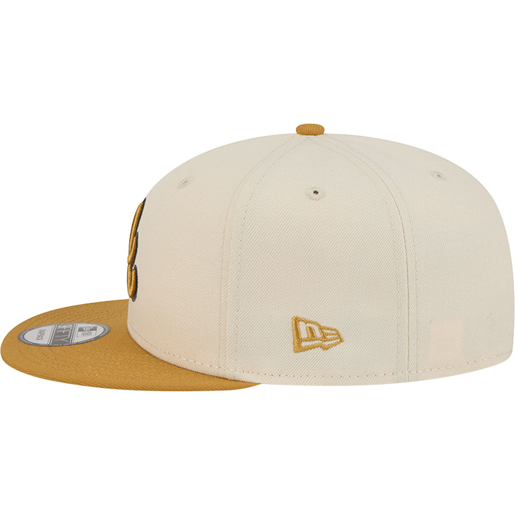 NFL Atlanta Braves New Era Two-Tone Dusted 9FIFTY Snapback Hat - Light cream