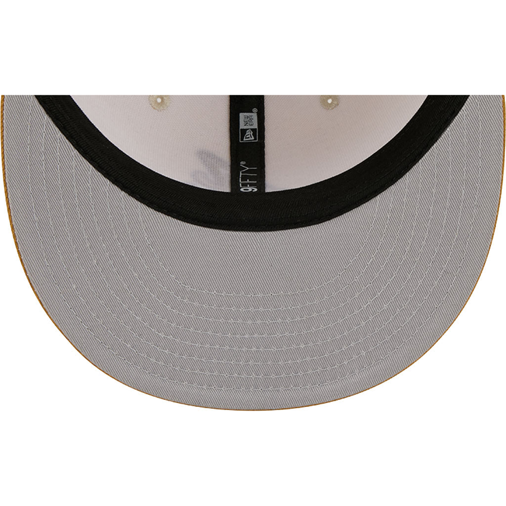 NFL Atlanta Braves New Era Two-Tone Dusted 9FIFTY Snapback Hat - Light cream