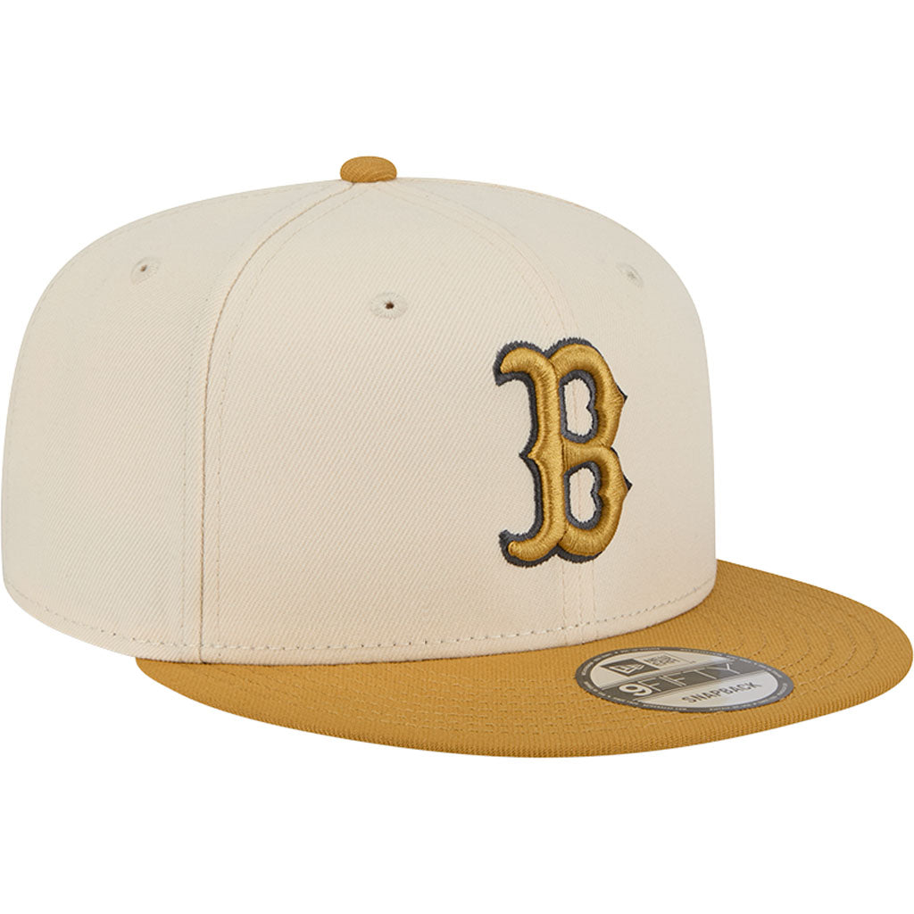 NFL Boston Red Sox New Era Two-Tone Dusted 9FIFTY Snapback Hat - Light cream