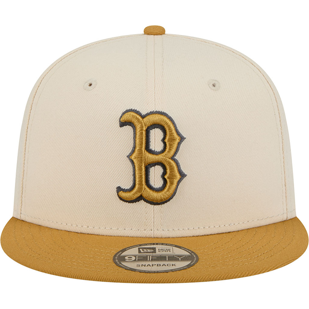NFL Boston Red Sox New Era Two-Tone Dusted 9FIFTY Snapback Hat - Light cream