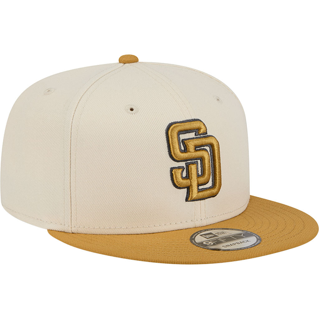 NFL San Diego Padres New Era Two-Tone Dusted 9FIFTY Snapback Hat - Light cream