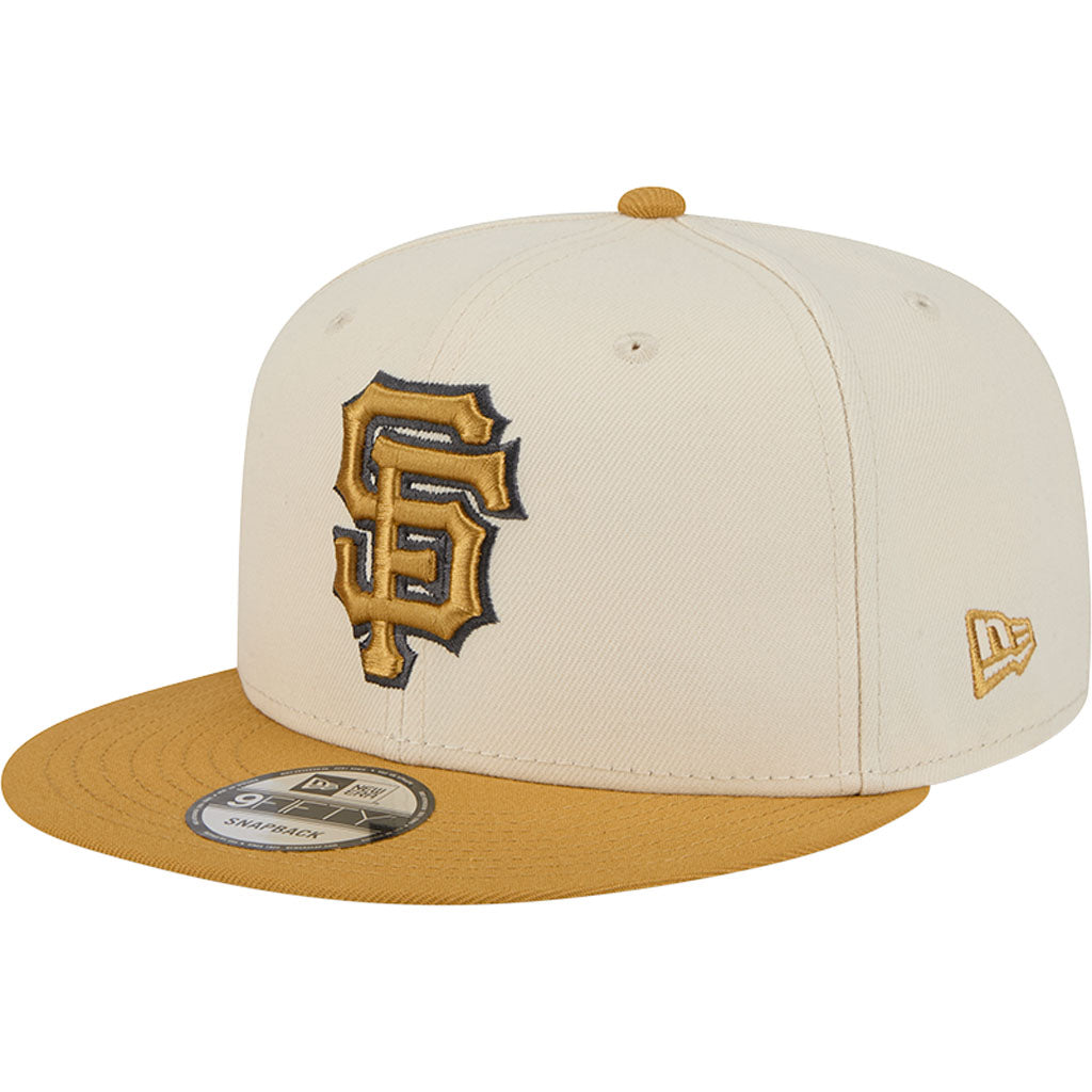 NFL San Francisco Giants New Era Two-Tone Dusted 9FIFTY Snapback Hat - Light cream