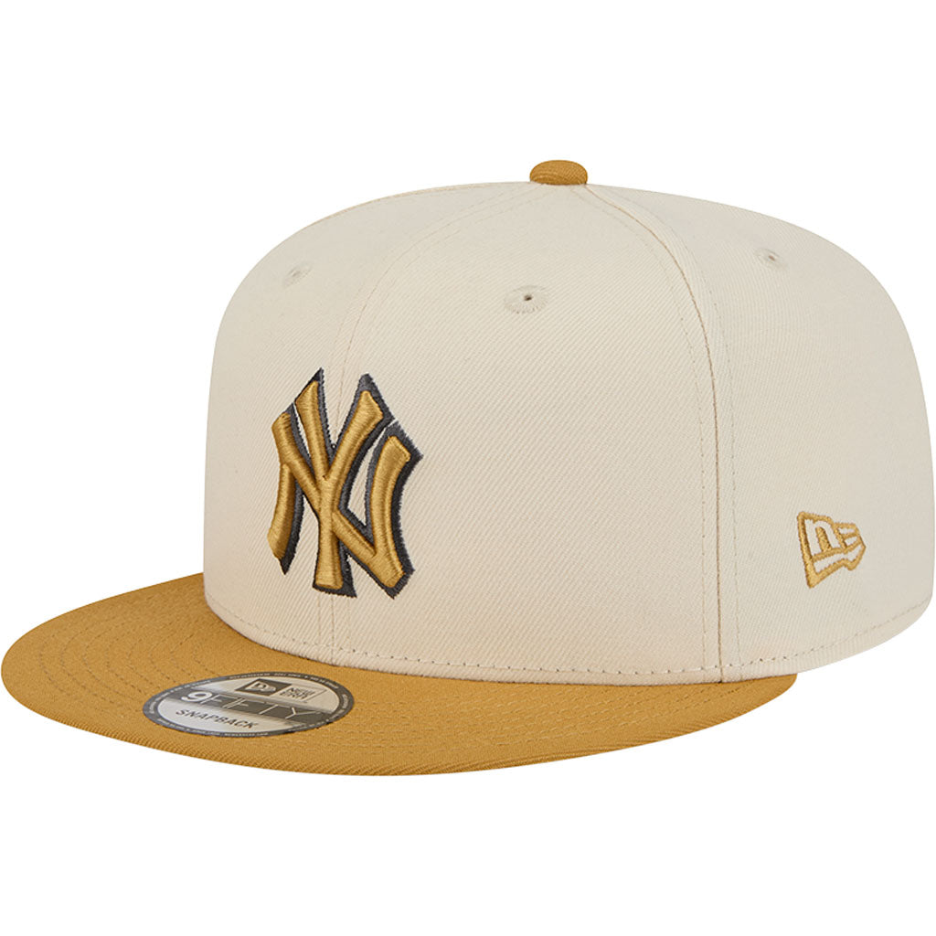 NFL New York Yankees New Era Two-Tone Dusted 9FIFTY Snapback Hat - Light cream