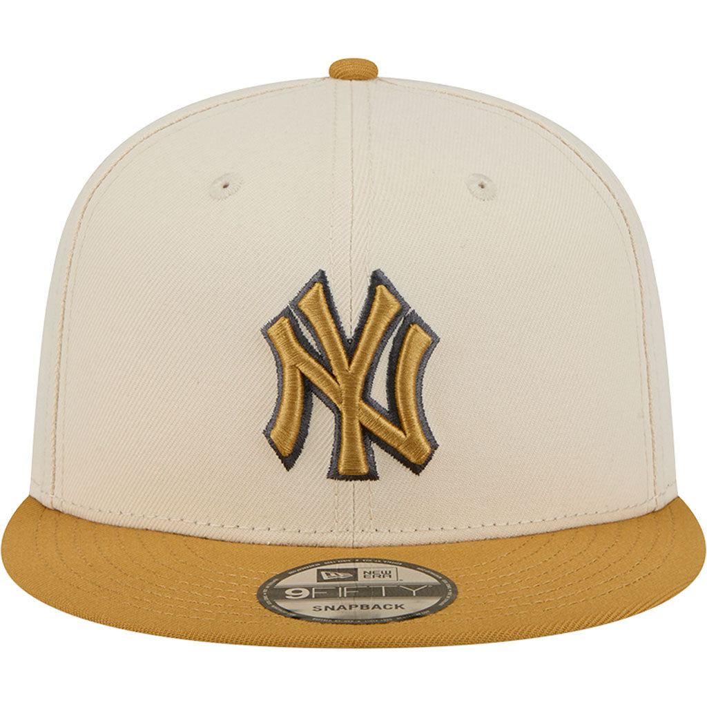 NFL New York Yankees New Era Two-Tone Dusted 9FIFTY Snapback Hat - Light cream