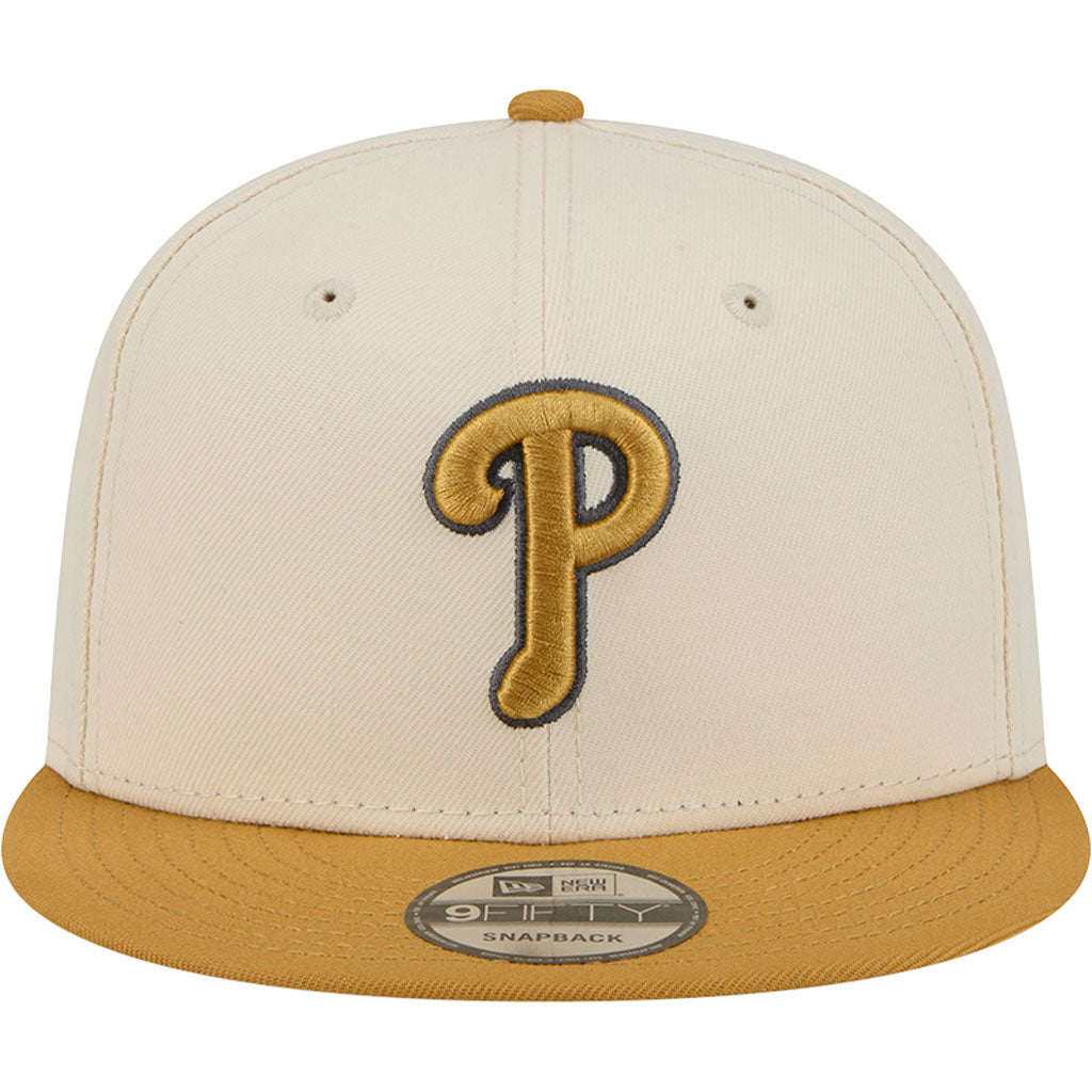 NFL Philadelphia Phillies New Era Two-Tone Dusted 9FIFTY Snapback Hat - Light cream