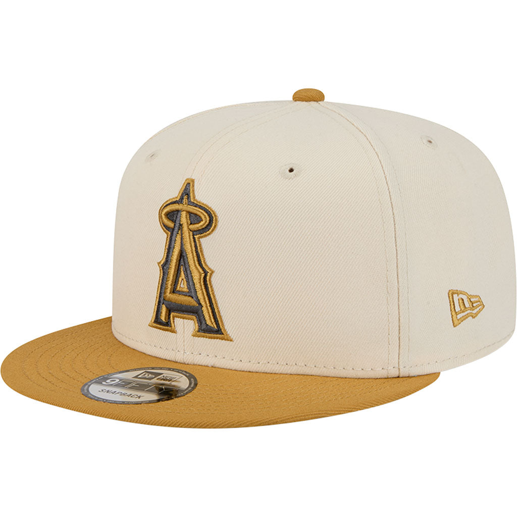 NFL Los Angeles Angels New Era Two-Tone Dusted 9FIFTY Snapback Hat - Light cream