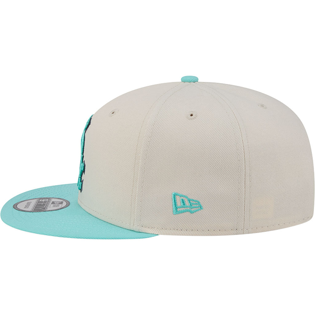 MLB Chicago White Sox New Era Two-Tone Aqua 9FIFTY Snapback Hat - Light cream