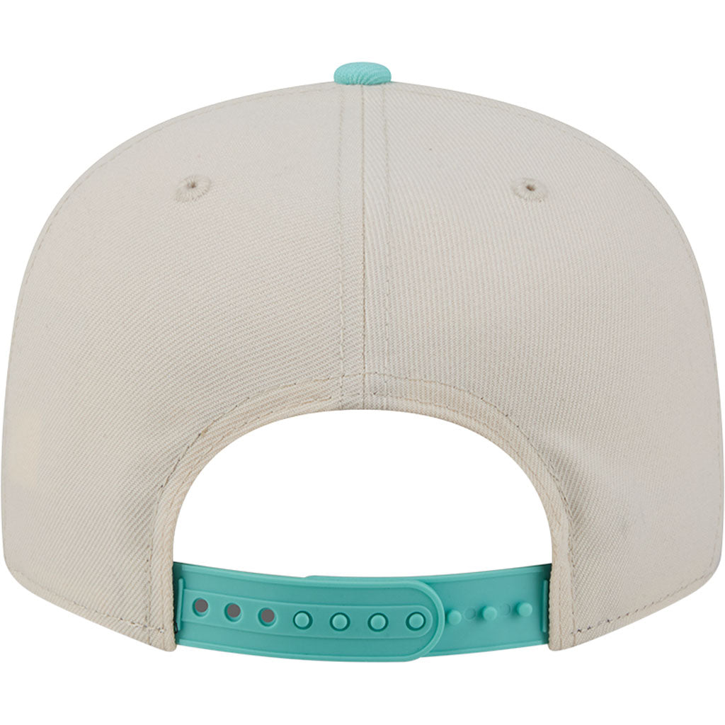 MLB Boston Red Sox New Era Two-Tone Aqua 9FIFTY Snapback Hat - Light cream