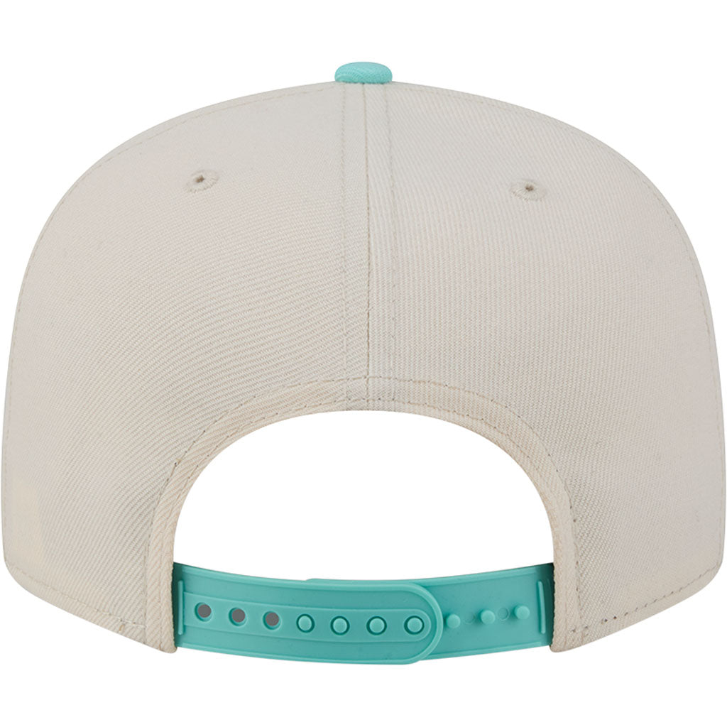 MLB Chicago Cubs New Era Two-Tone Aqua 9FIFTY Snapback Hat - Light cream