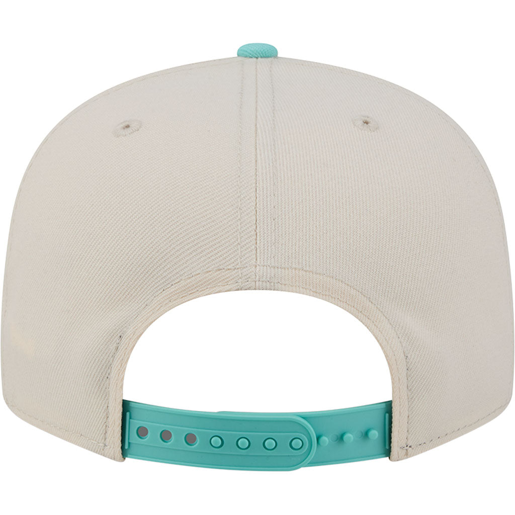 MLB Los Angeles Dodgers New Era Two-Tone Aqua 9FIFTY Snapback Hat - Light cream