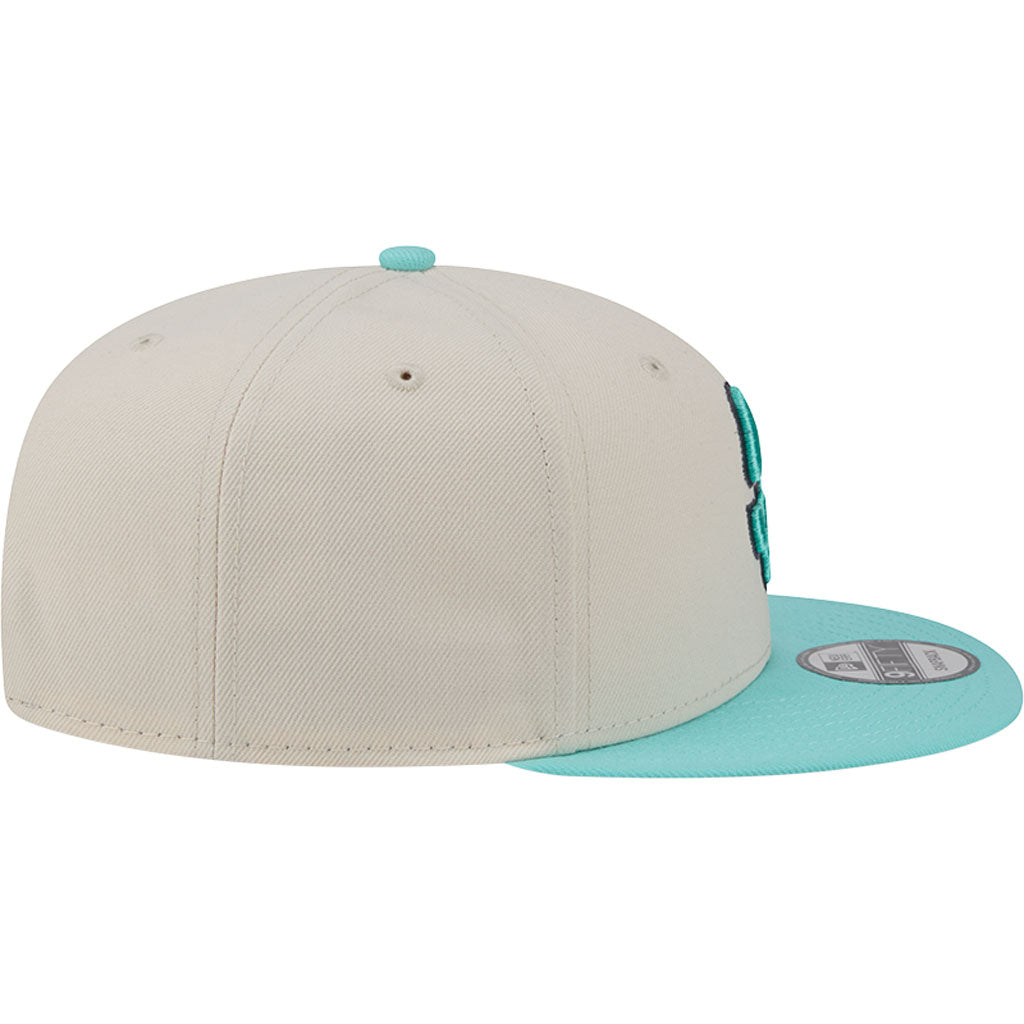 MLB San Diego Padres New Era Two-Tone Aqua 9FIFTY Snapback Hat - Light cream