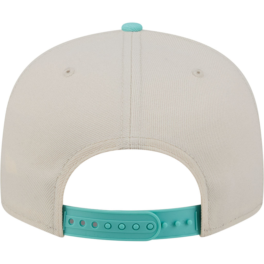 MLB San Diego Padres New Era Two-Tone Aqua 9FIFTY Snapback Hat - Light cream