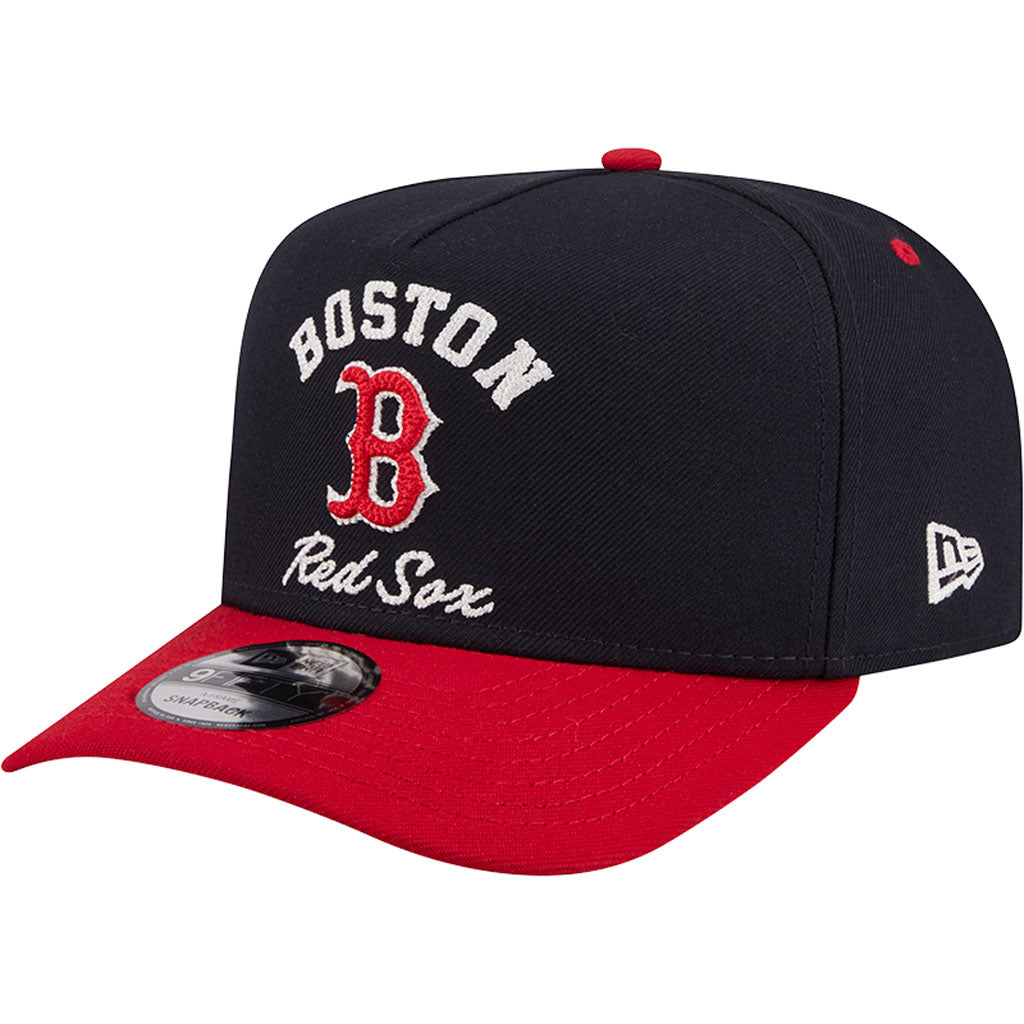 MLB Boston Red Sox New Era Arched 9FIFTY A-Frame Snapback Hat - Navy