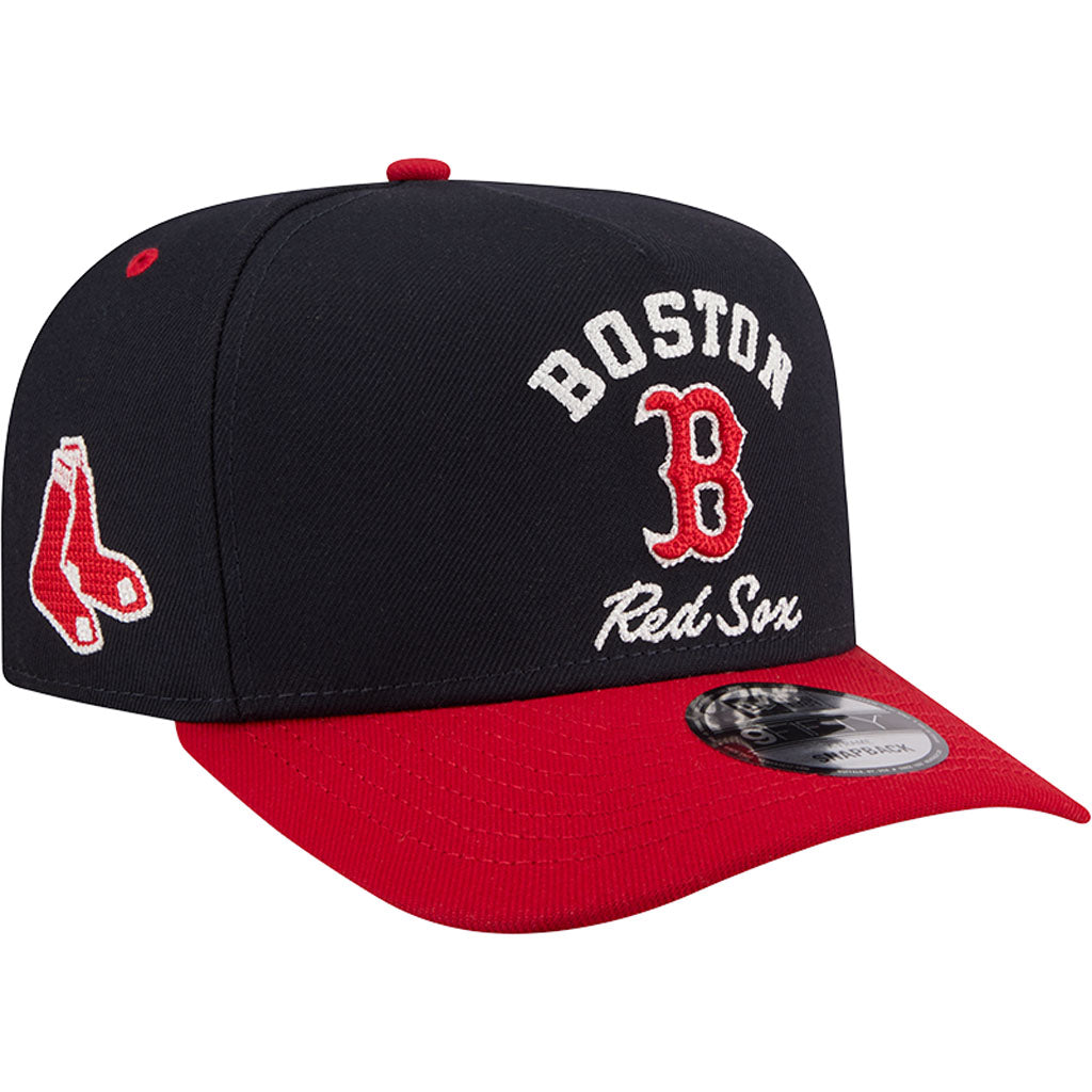 MLB Boston Red Sox New Era Arched 9FIFTY A-Frame Snapback Hat - Navy