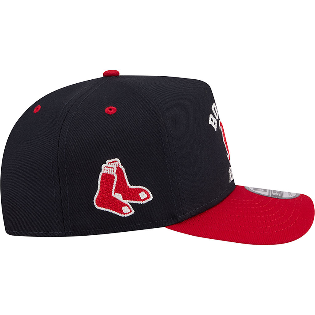 MLB Boston Red Sox New Era Arched 9FIFTY A-Frame Snapback Hat - Navy