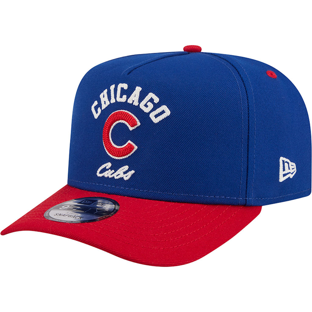 MLB Chicago Cubs New Era Arched 9FIFTY A-Frame Snapback Hat - Blue