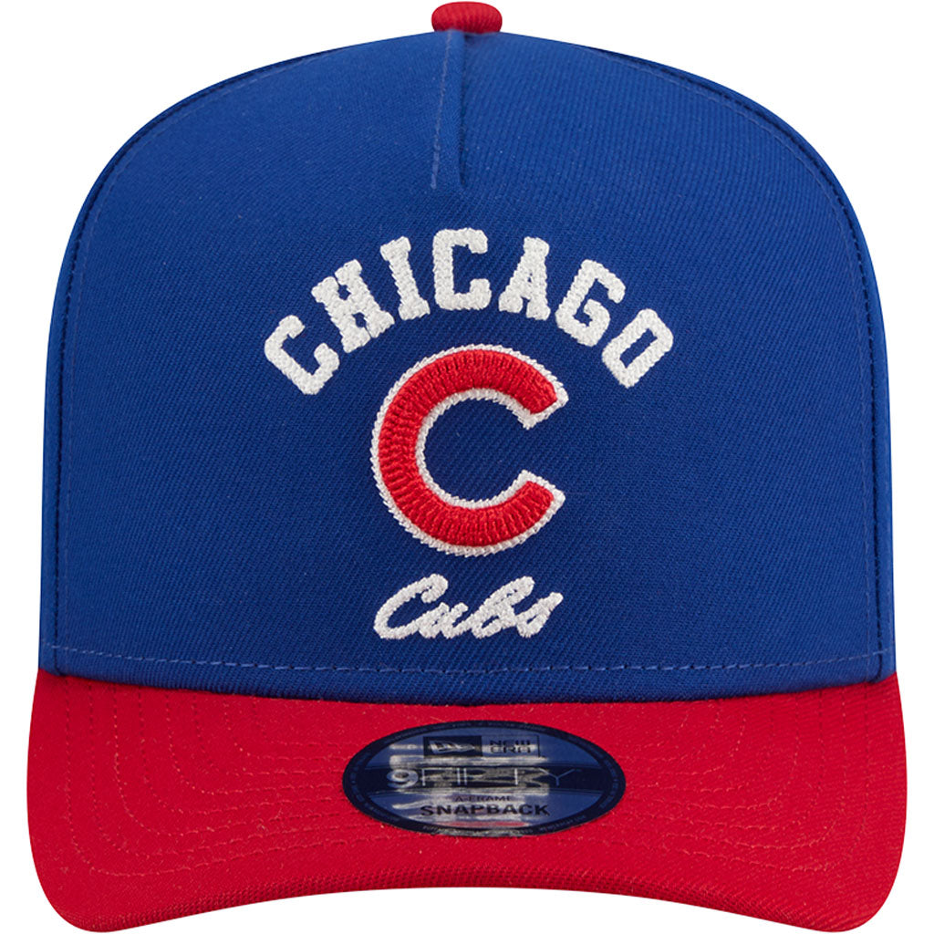 MLB Chicago Cubs New Era Arched 9FIFTY A-Frame Snapback Hat - Blue