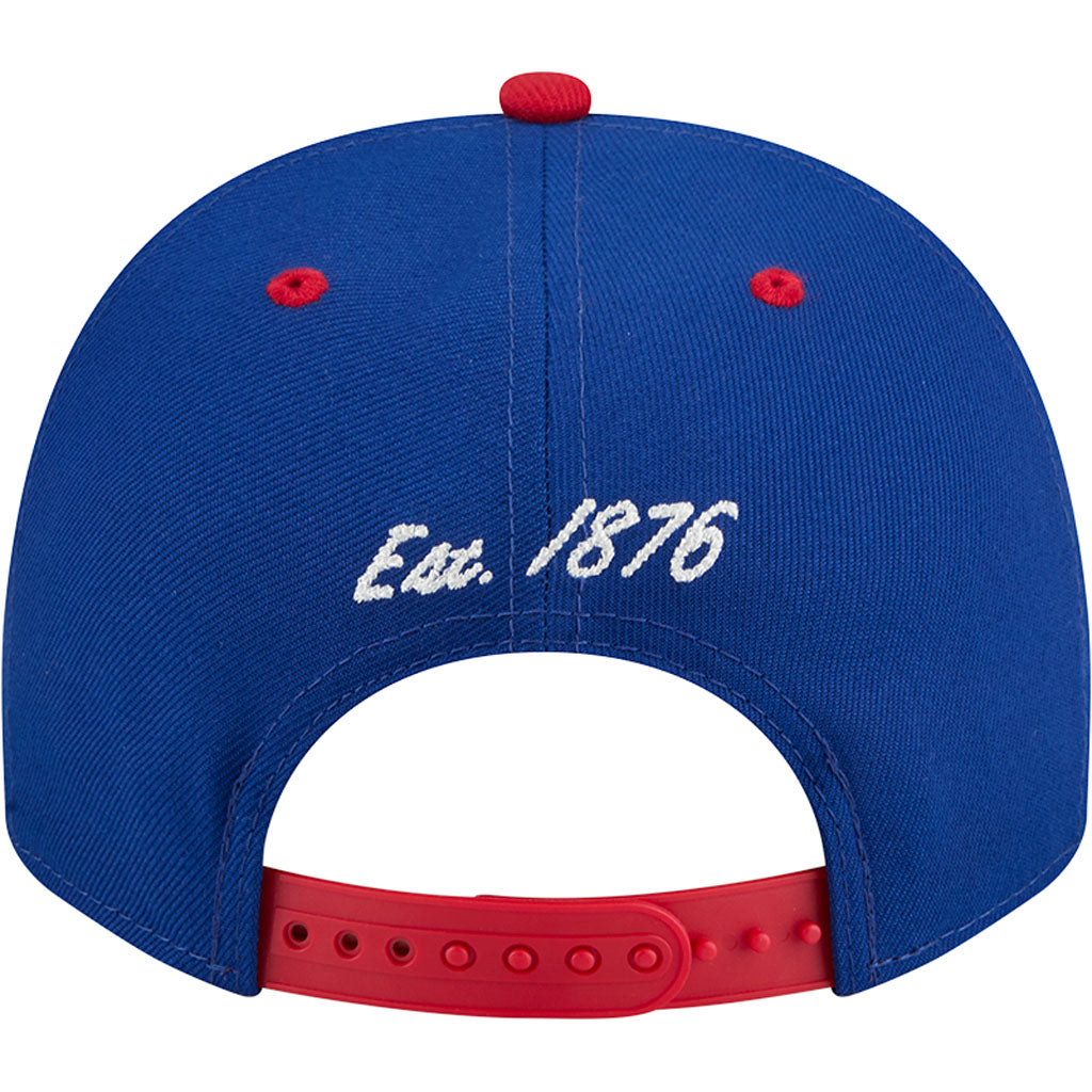 MLB Chicago Cubs New Era Arched 9FIFTY A-Frame Snapback Hat - Blue