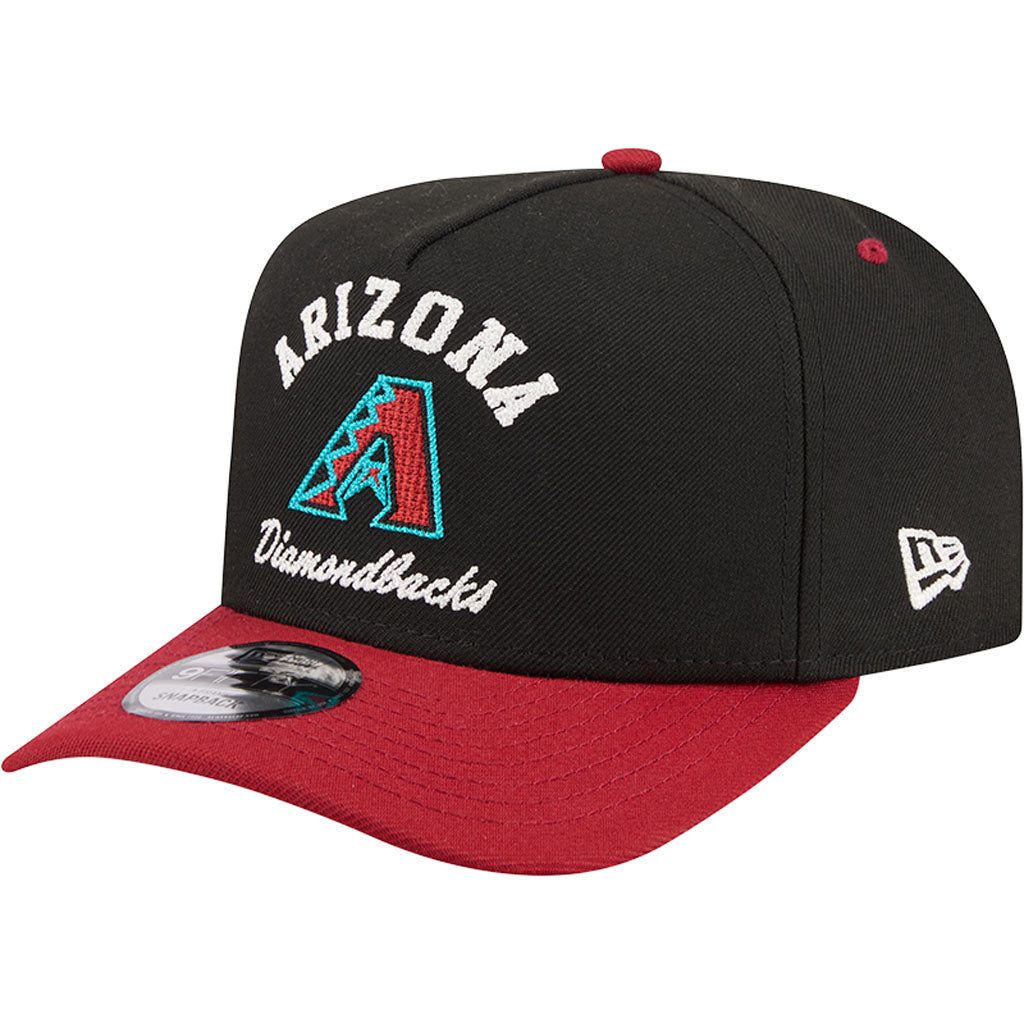 MLB Arizona Diamondbacks New Era Arched 9FIFTY A-Frame Snapback Hat - Black