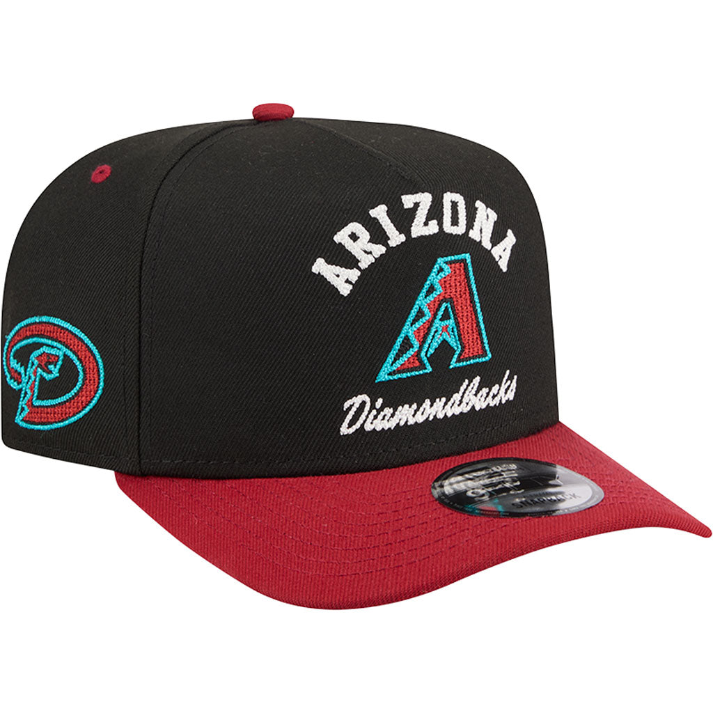 MLB Arizona Diamondbacks New Era Arched 9FIFTY A-Frame Snapback Hat - Black