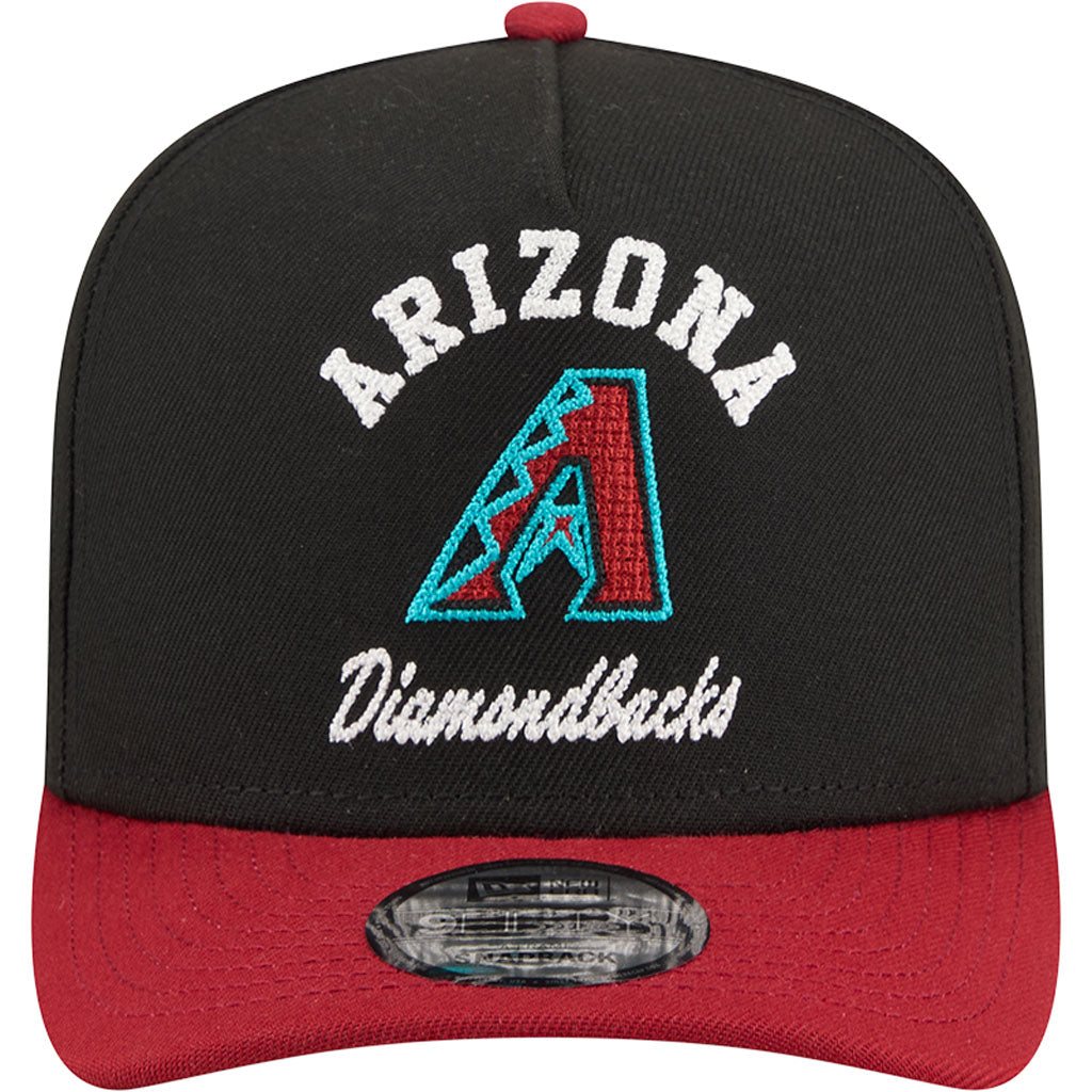 MLB Arizona Diamondbacks New Era Arched 9FIFTY A-Frame Snapback Hat - Black