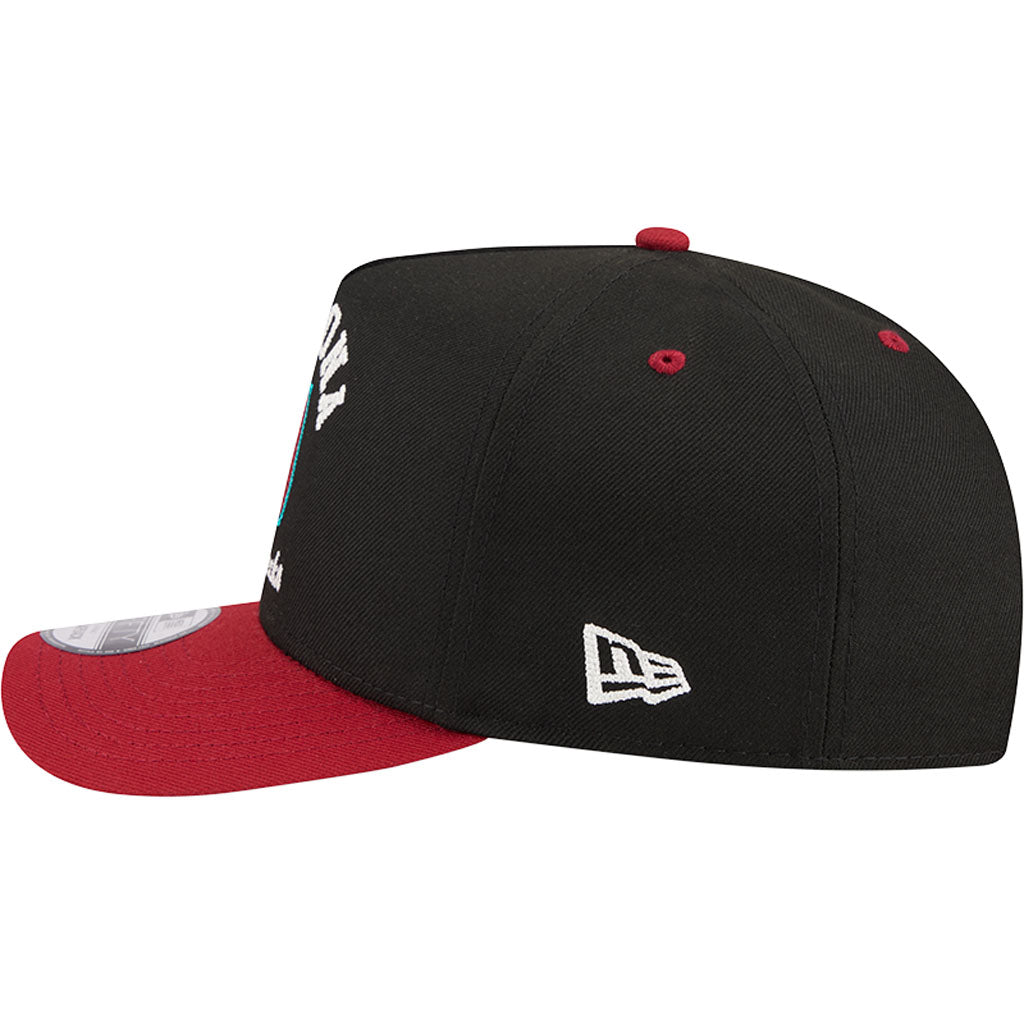 MLB Arizona Diamondbacks New Era Arched 9FIFTY A-Frame Snapback Hat - Black