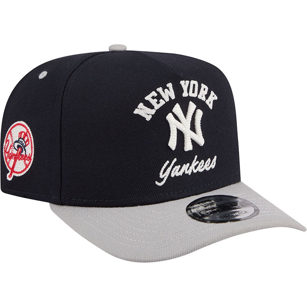 MLB New York Yankees New Era Arched 9FIFTY A-Frame Snapback Hat - Navy