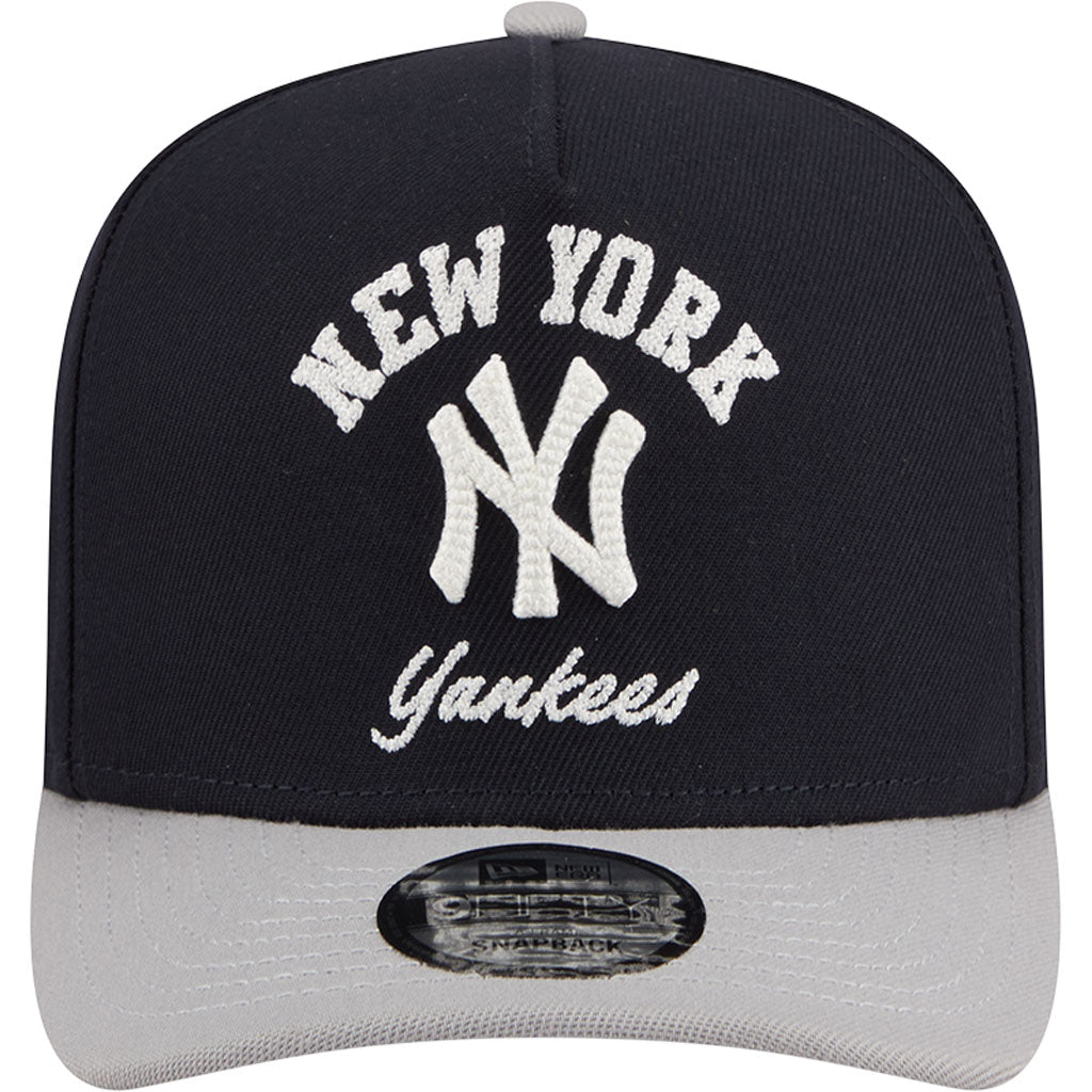 MLB New York Yankees New Era Arched 9FIFTY A-Frame Snapback Hat - Navy