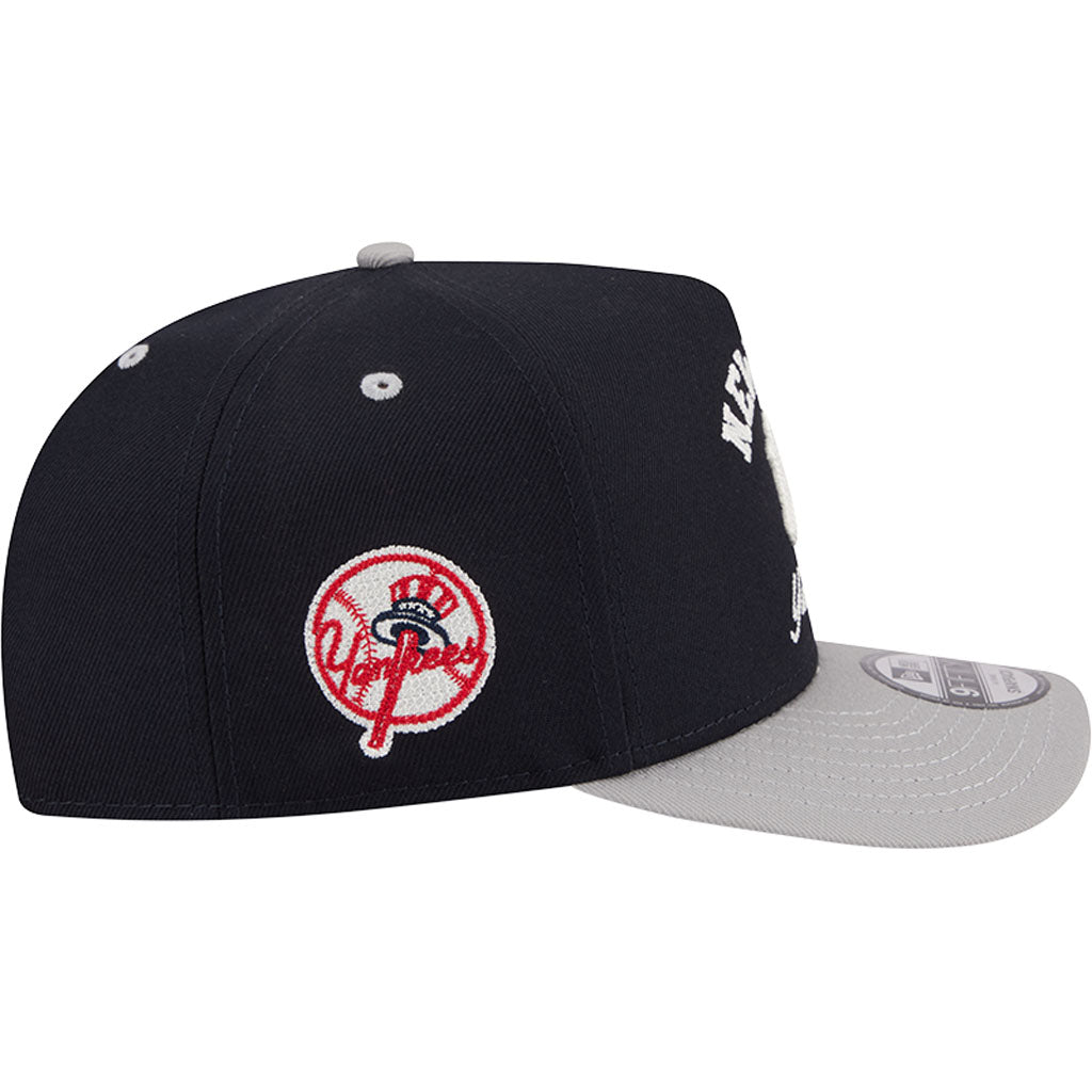 MLB New York Yankees New Era Arched 9FIFTY A-Frame Snapback Hat - Navy