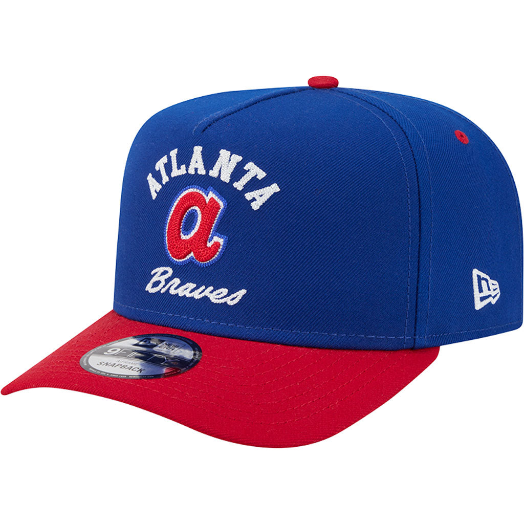 MLB Atlanta Braves New Era Arched 9FIFTY A-Frame Snapback Hat - Blue