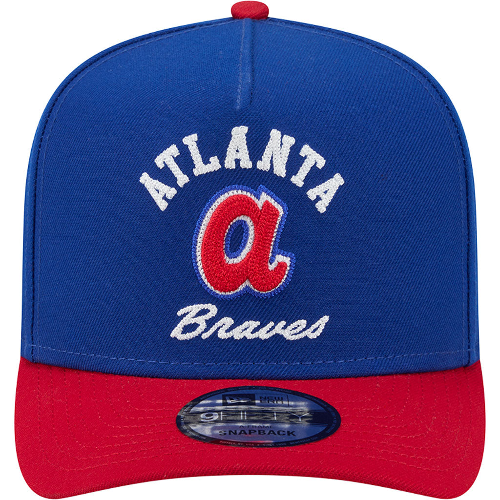 MLB Atlanta Braves New Era Arched 9FIFTY A-Frame Snapback Hat - Blue