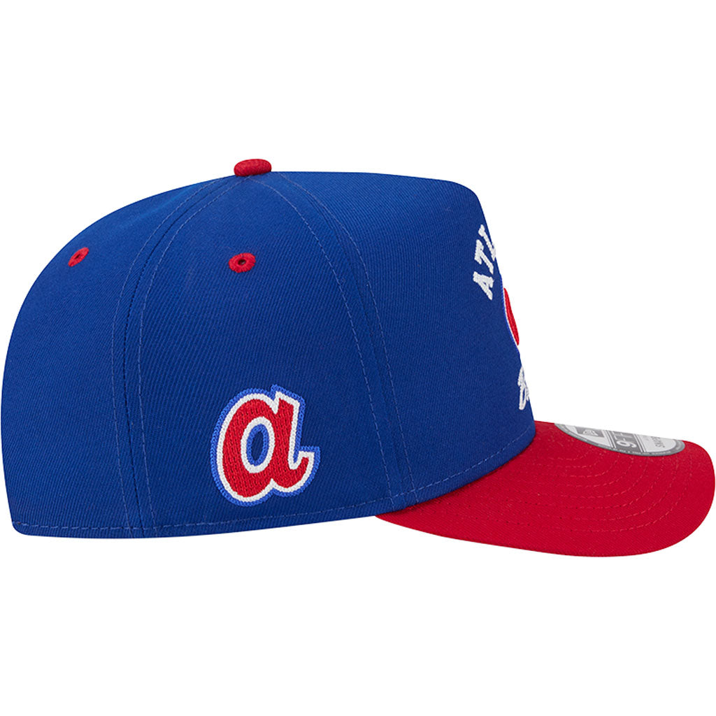 MLB Atlanta Braves New Era Arched 9FIFTY A-Frame Snapback Hat - Blue