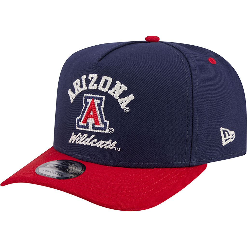 NCAA Arizona Wildcats New Era Arched 9FIFTY A-Frame Snapback Hat - Navy